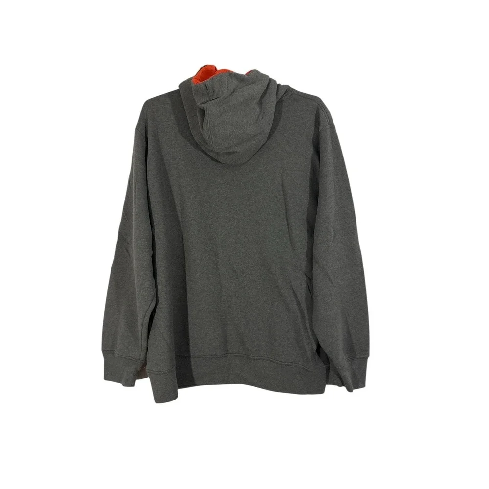 THE‎ NORTH FACE mens half dome pull over hoodie sweatshirt gray orange size XL